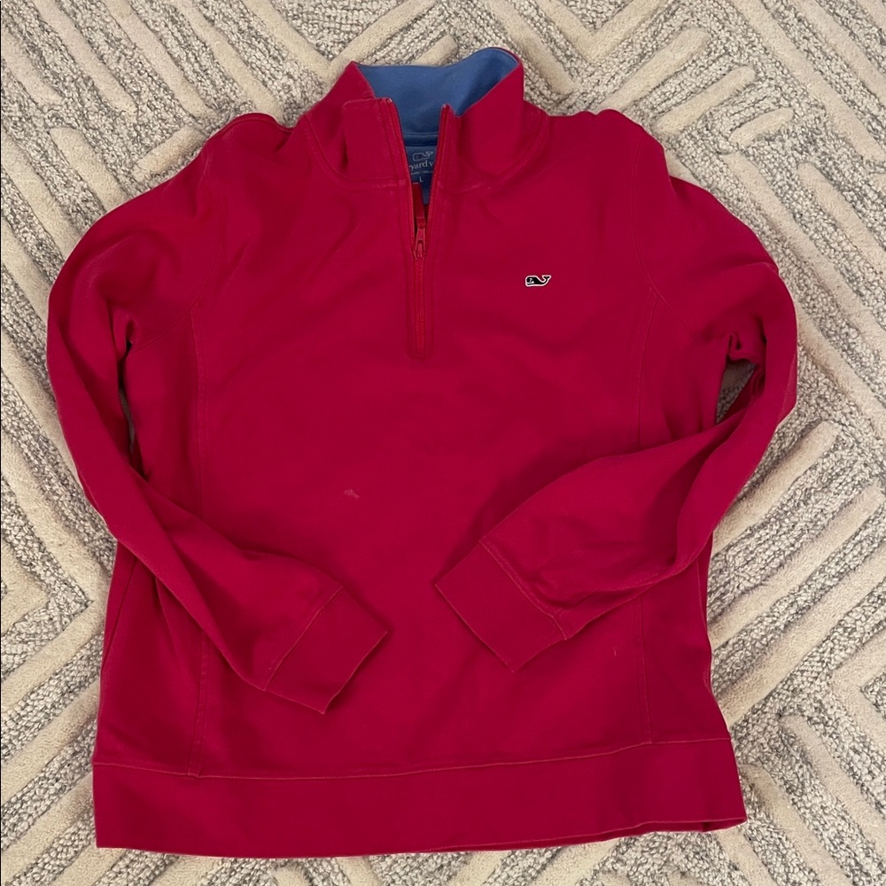 Vineyard Vines pink quarter zip.